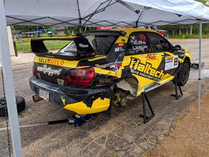 Colin Schulz / Ian Nelson Subaru WRX STi before the event.