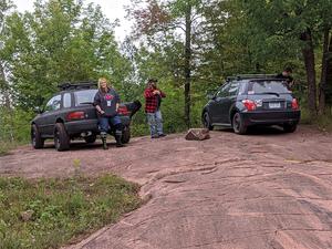 Kidril and Stan and I made it to an awesome rocky outcrop as our spot for the entire day!