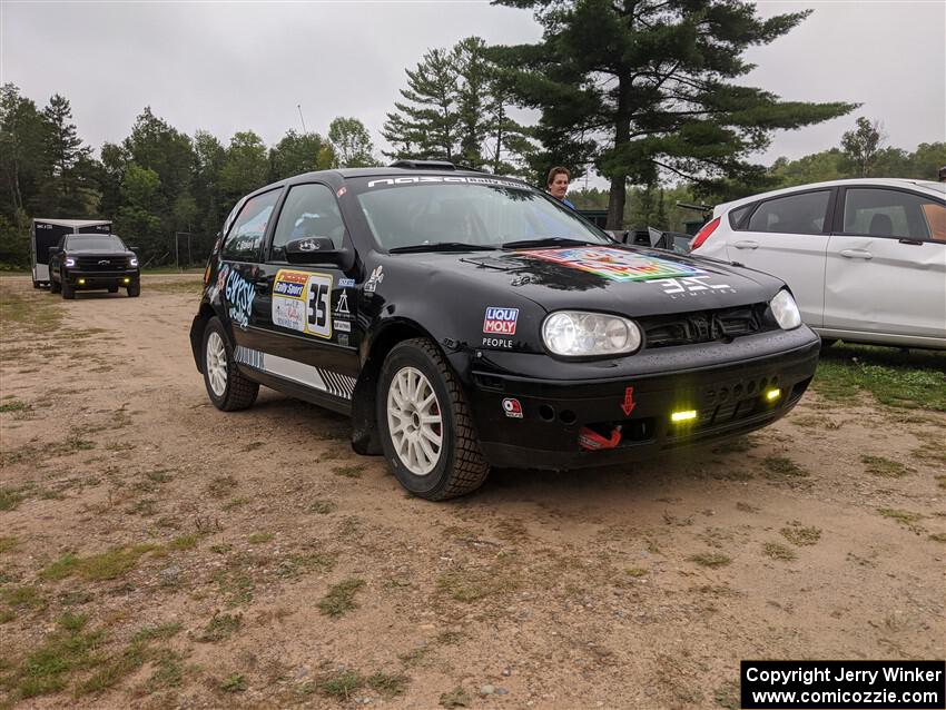 Chase Blakely / Mike Callaway VW GTI before the event.