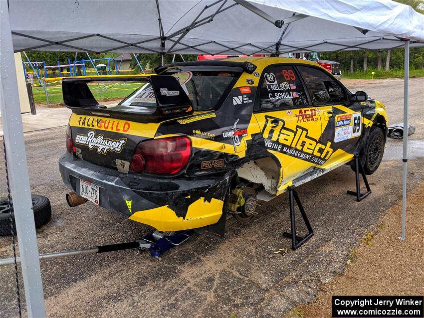 Colin Schulz / Ian Nelson Subaru WRX STi before the event.