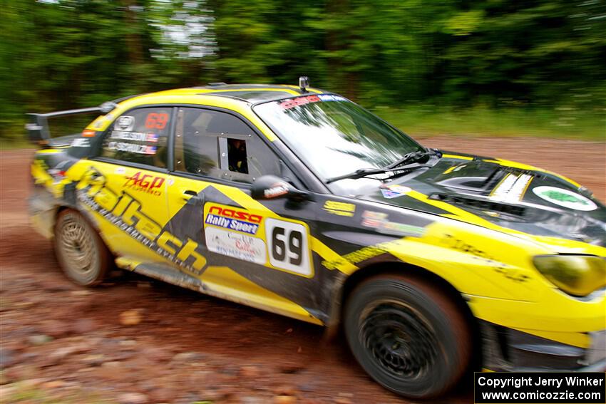 Colin Schulz / Ian Nelson Subaru WRX STi on SS2, Norway South I.