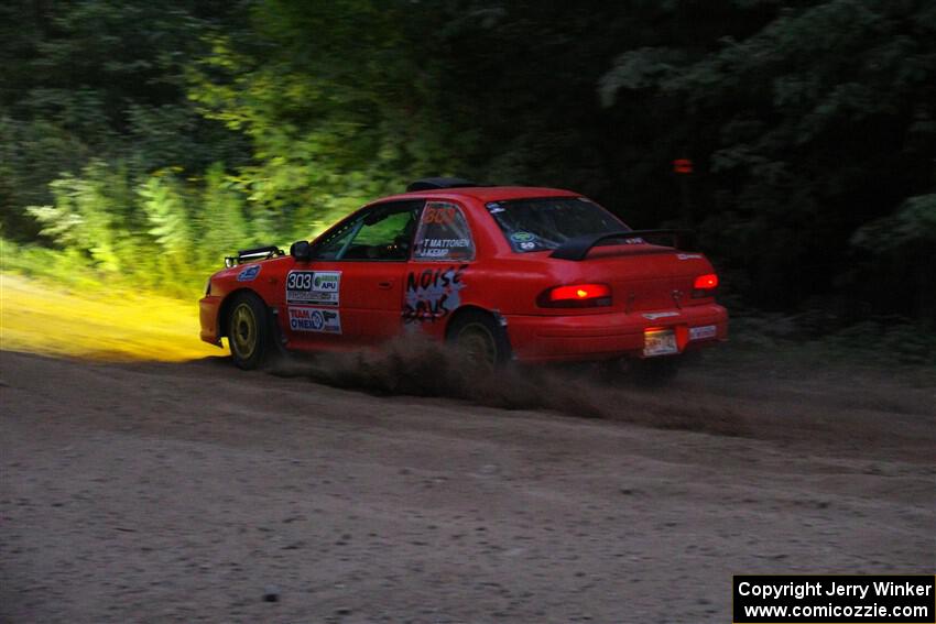 Travis Mattonen / Josh Kemp Subaru Impreza on SS7, Kabekona II.