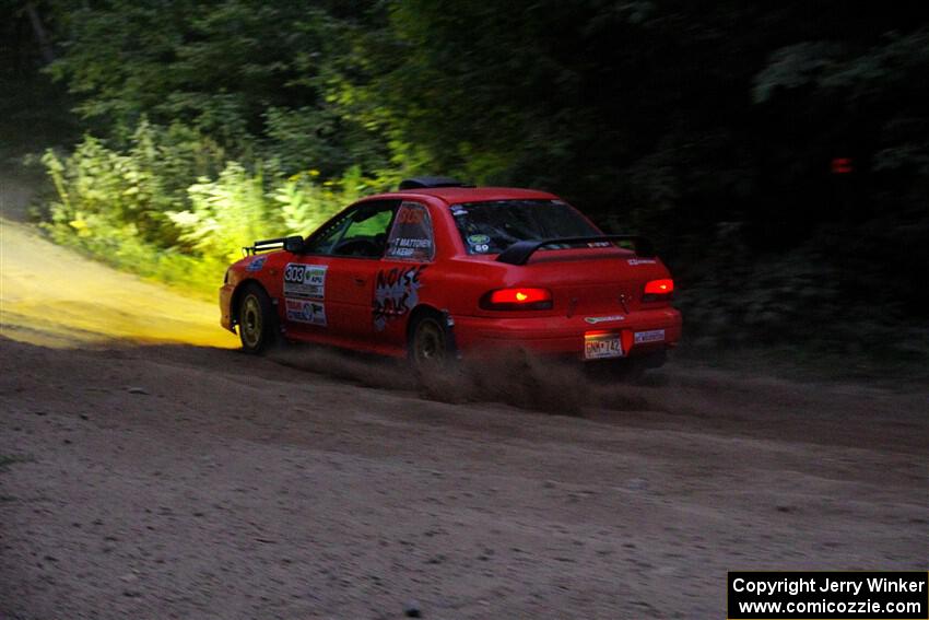 Travis Mattonen / Josh Kemp Subaru Impreza on SS7, Kabekona II.