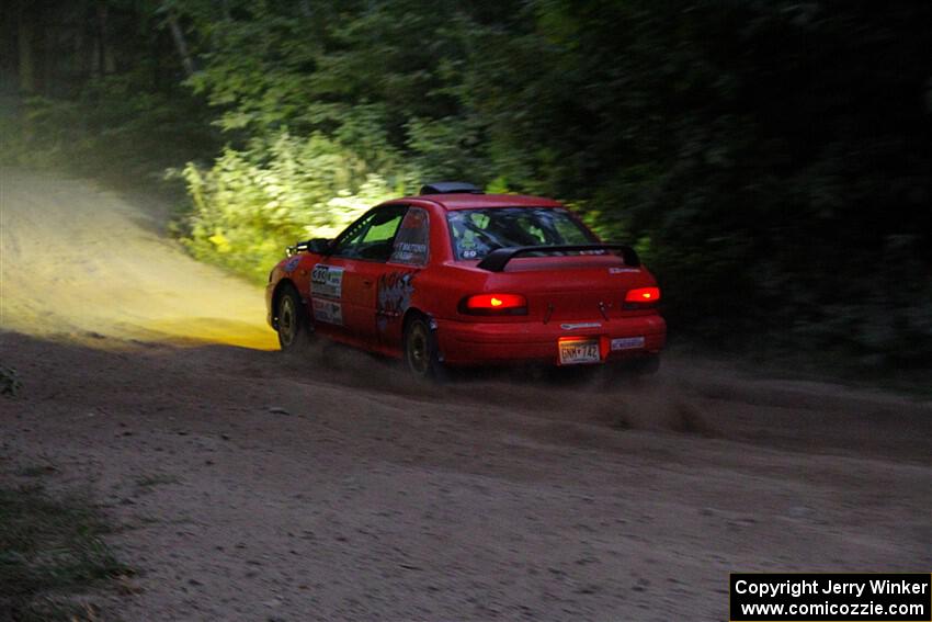 Travis Mattonen / Josh Kemp Subaru Impreza on SS7, Kabekona II.