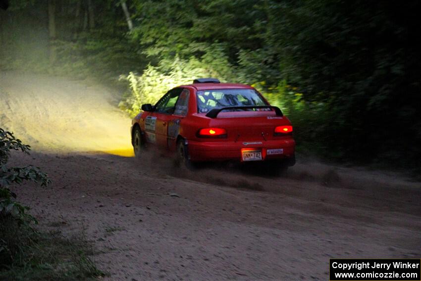 Travis Mattonen / Josh Kemp Subaru Impreza on SS7, Kabekona II.