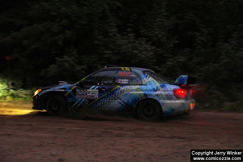 Matt James / Jackie James Subaru Impreza on SS7, Kabekona II.