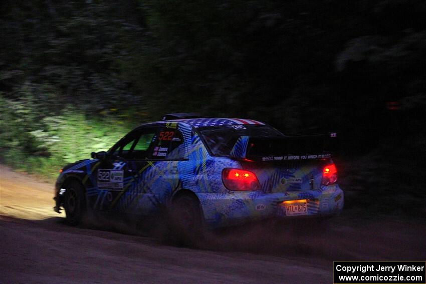 Matt James / Jackie James Subaru Impreza on SS7, Kabekona II.