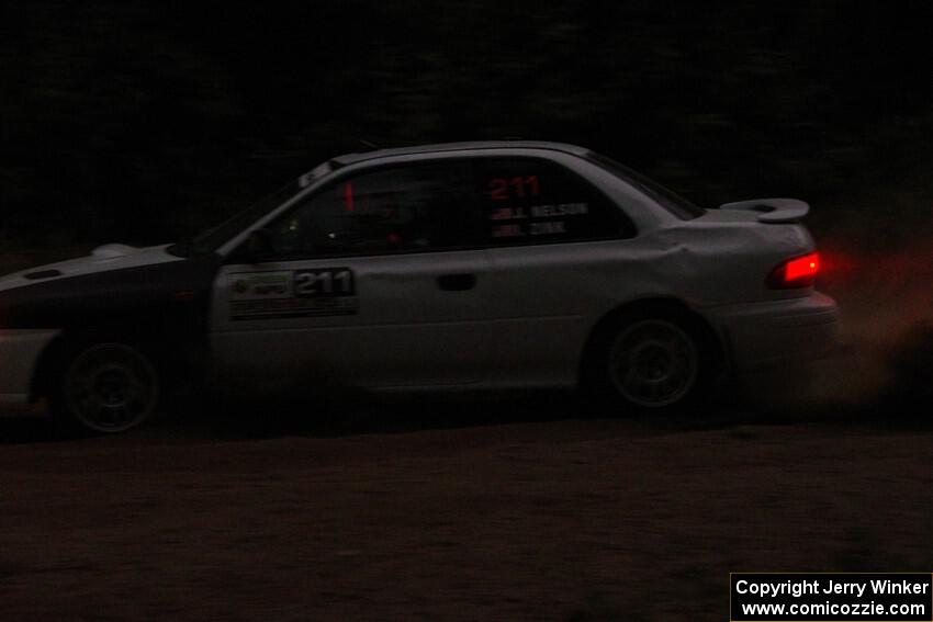 Jack Nelson / Isaac Zink Subaru Impreza on SS7, Kabekona II.