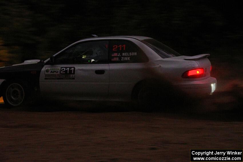 Jack Nelson / Isaac Zink Subaru Impreza on SS7, Kabekona II.