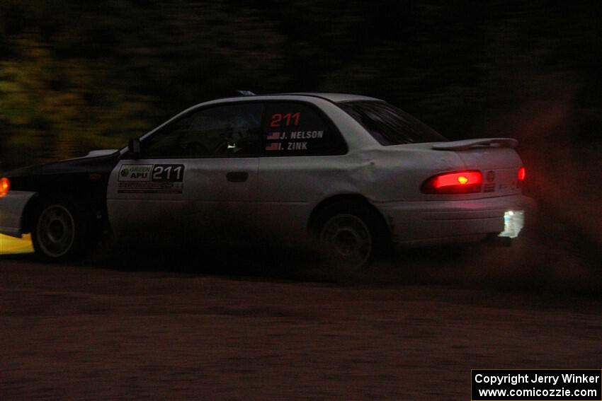 Jack Nelson / Isaac Zink Subaru Impreza on SS7, Kabekona II.