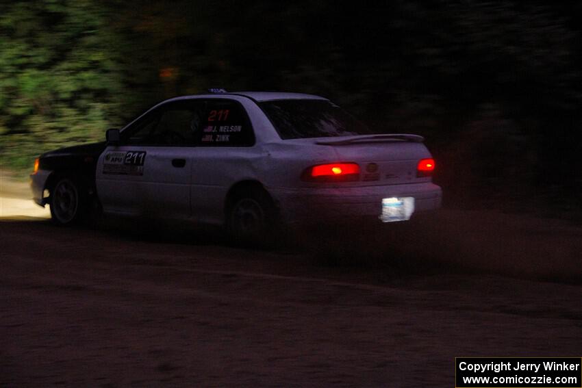 Jack Nelson / Isaac Zink Subaru Impreza on SS7, Kabekona II.