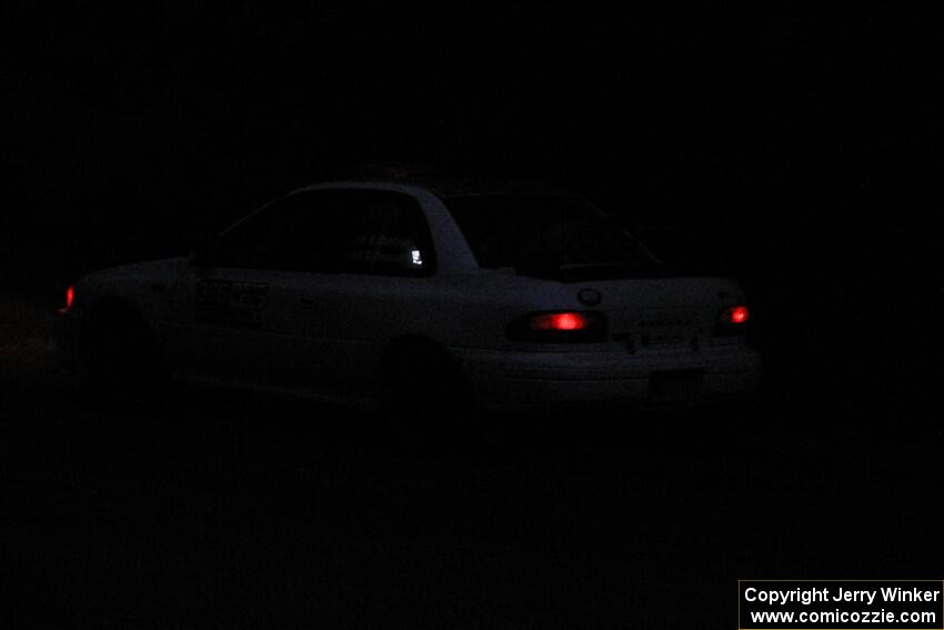 Richard Donovan / Greg Donovan Subaru Impreza limps through SS7, Kabekona II.