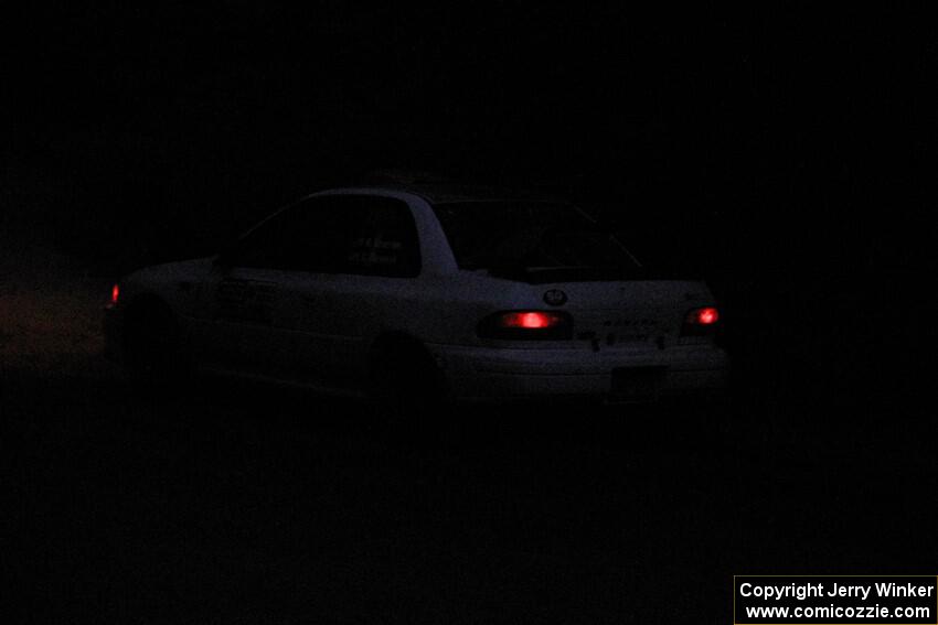 Richard Donovan / Greg Donovan Subaru Impreza limps through SS7, Kabekona II.