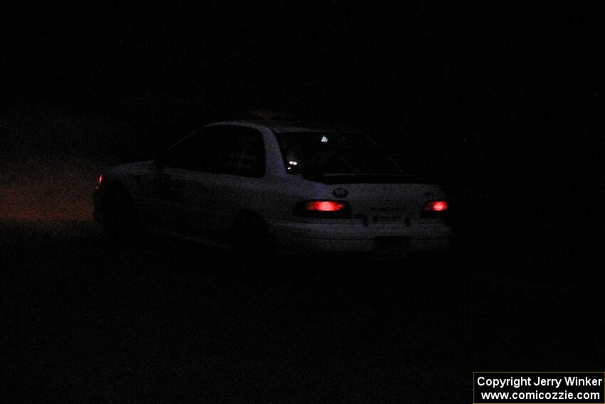 Richard Donovan / Greg Donovan Subaru Impreza limps through SS7, Kabekona II.