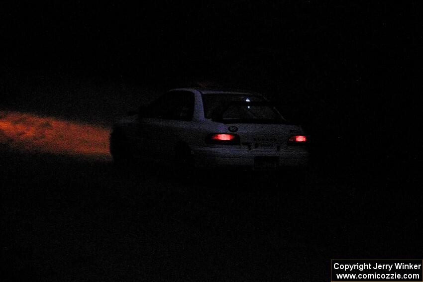 Richard Donovan / Greg Donovan Subaru Impreza limps through SS7, Kabekona II.