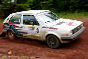 Shanti Witt / Elena Huizar VW Golf on SS2, Norway South I.