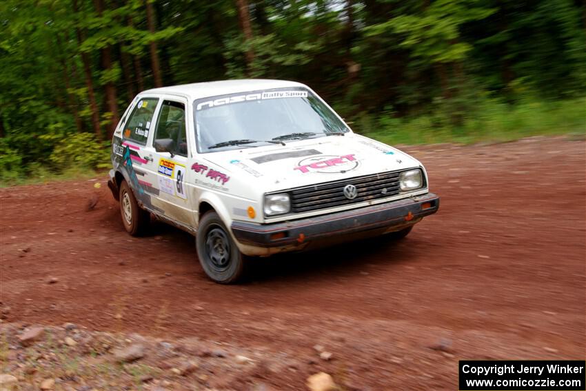 Shanti Witt / Elena Huizar VW Golf on SS2, Norway South I.