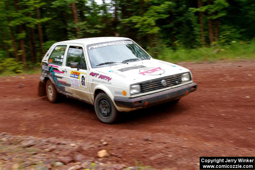 Shanti Witt / Elena Huizar VW Golf on SS2, Norway South I.