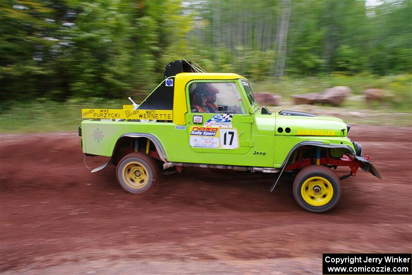 Mike Purzycki / Matt Wernette Jeep Scrambler on SS2, Norway South I.