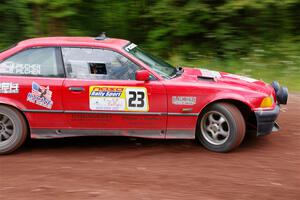 Barry Pilcher / Josh Pilcher BMW 325is on SS2, Norway South I.