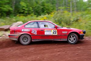 Barry Pilcher / Josh Pilcher BMW 325is on SS2, Norway South I.