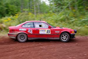 Barry Pilcher / Josh Pilcher BMW 325is on SS2, Norway South I.