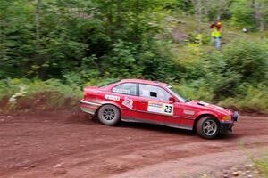 Barry Pilcher / Josh Pilcher BMW 325is on SS2, Norway South I.