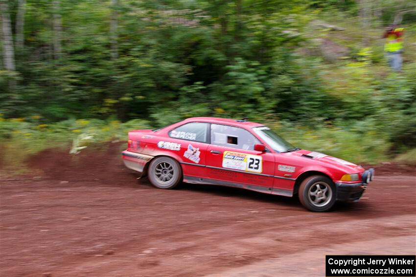 Barry Pilcher / Josh Pilcher BMW 325is on SS2, Norway South I.