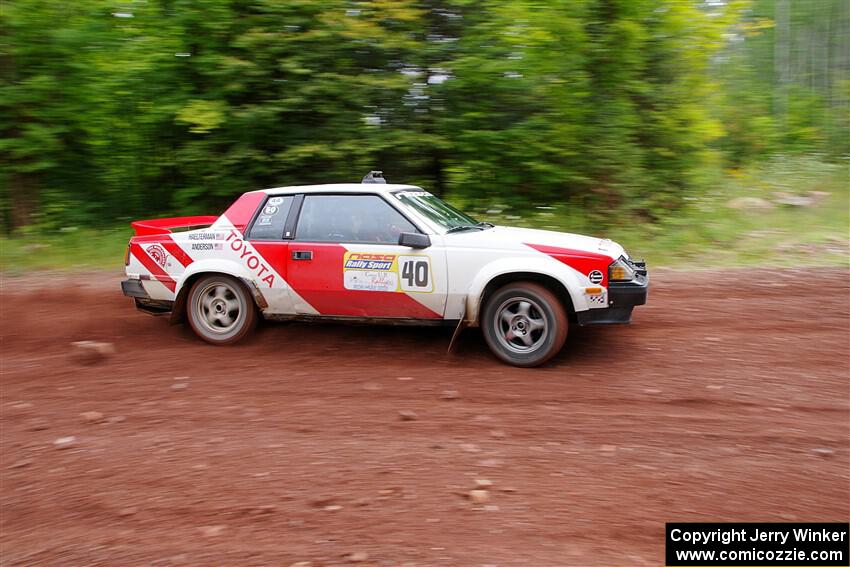 Eric Anderson / Taylor Haelterman Toyota Celica GTS on SS2, Norway South I.