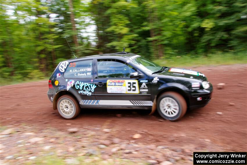 Chase Blakely / Mike Callaway VW GTI on SS2, Norway South I.