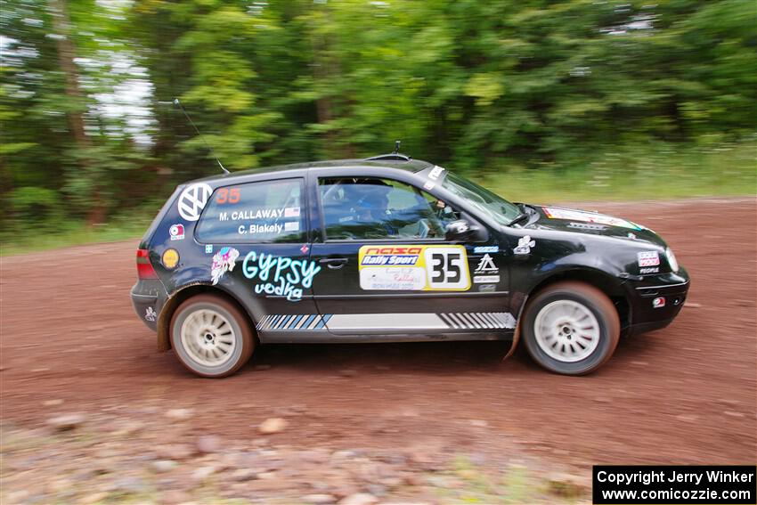 Chase Blakely / Mike Callaway VW GTI on SS2, Norway South I.