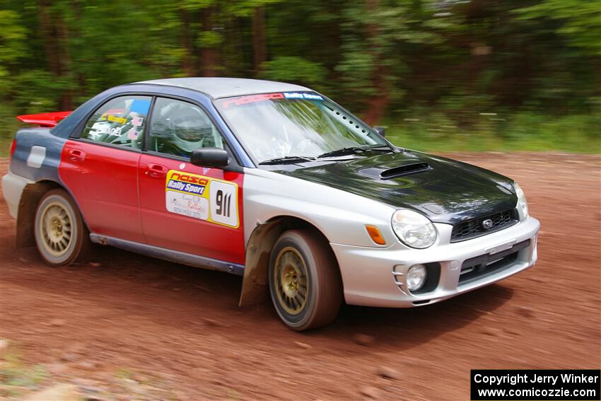 Jonathon Nagel / Chris Woodry Subaru Impreza 2.5RS on SS2, Norway South I.