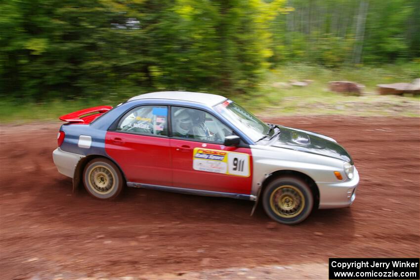 Jonathon Nagel / Chris Woodry Subaru Impreza 2.5RS on SS2, Norway South I.