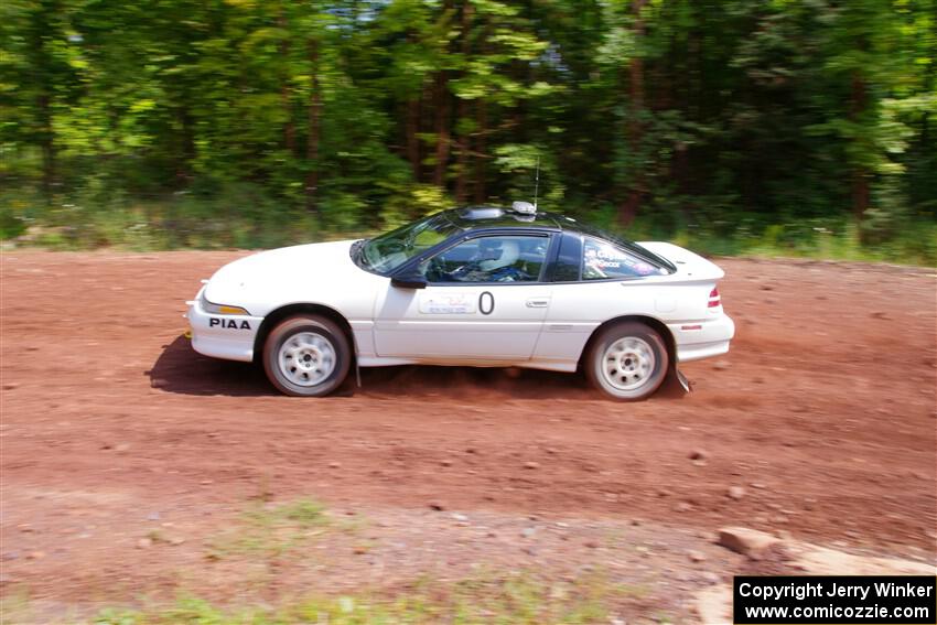 The '0' car, a Mitshibishi Exclipse GSX, on SS3, Norway North I.