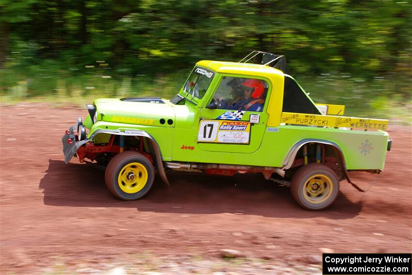 Mike Purzycki / Matt Wernette Jeep Scrambler on SS3, Norway North I.