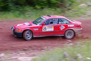 Barry Pilcher / Josh Pilcher BMW 325is on SS3, Norway North I.