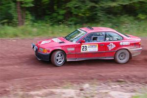 Barry Pilcher / Josh Pilcher BMW 325is on SS3, Norway North I.