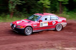 Barry Pilcher / Josh Pilcher BMW 325is on SS3, Norway North I.