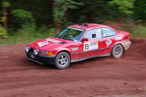 Barry Pilcher / Josh Pilcher BMW 325is on SS3, Norway North I.