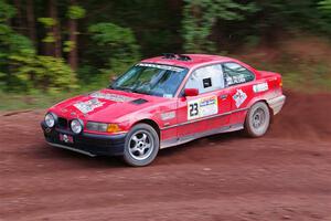 Barry Pilcher / Josh Pilcher BMW 325is on SS3, Norway North I.