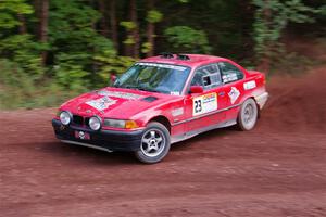 Barry Pilcher / Josh Pilcher BMW 325is on SS3, Norway North I.