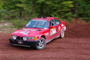 Barry Pilcher / Josh Pilcher BMW 325is on SS3, Norway North I.