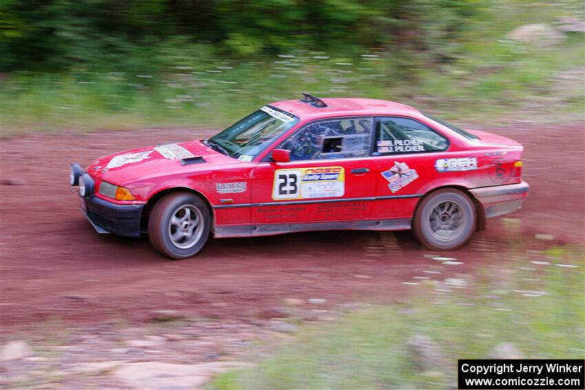 Barry Pilcher / Josh Pilcher BMW 325is on SS3, Norway North I.