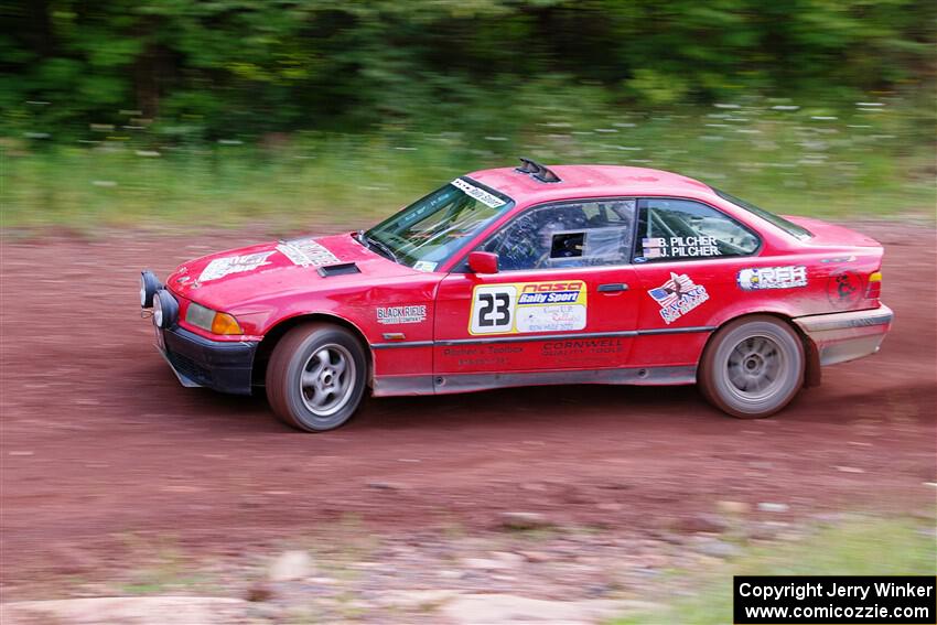 Barry Pilcher / Josh Pilcher BMW 325is on SS3, Norway North I.