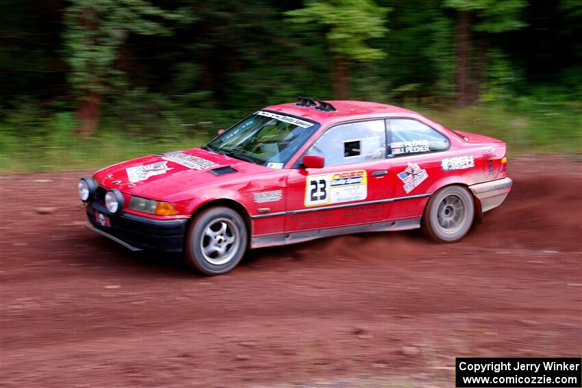 Barry Pilcher / Josh Pilcher BMW 325is on SS3, Norway North I.