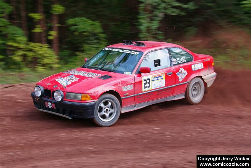 Barry Pilcher / Josh Pilcher BMW 325is on SS3, Norway North I.