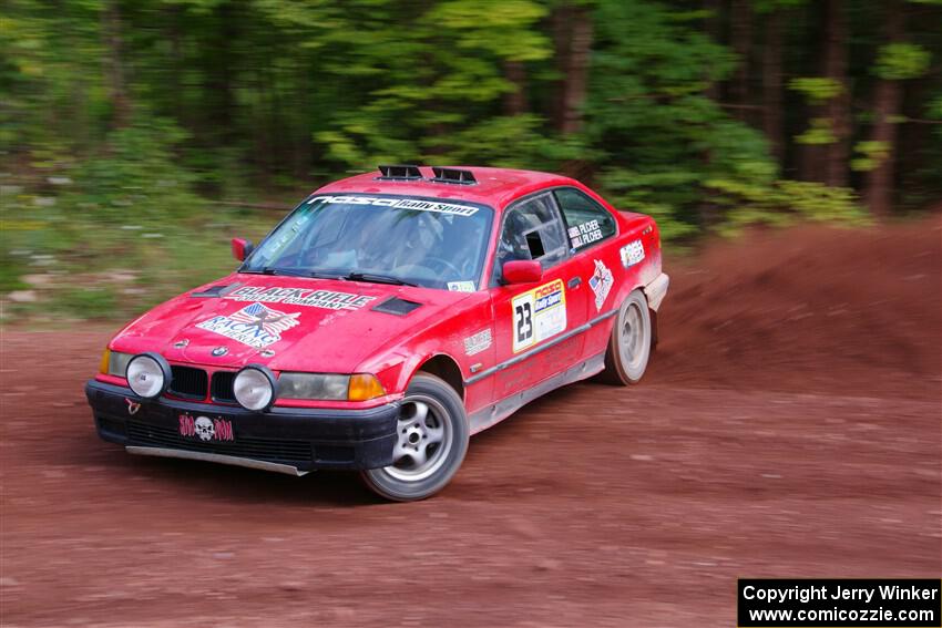 Barry Pilcher / Josh Pilcher BMW 325is on SS3, Norway North I.