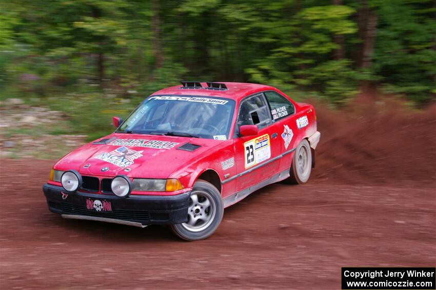 Barry Pilcher / Josh Pilcher BMW 325is on SS3, Norway North I.