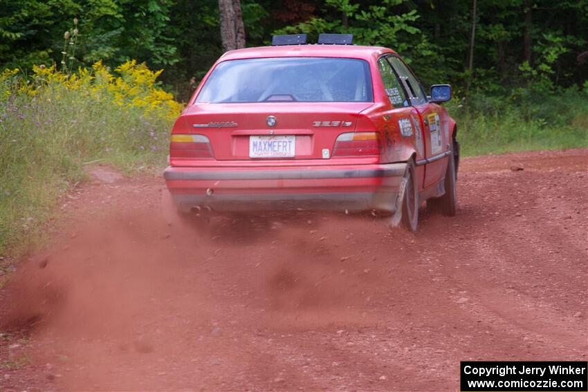 Barry Pilcher / Josh Pilcher BMW 325is on SS3, Norway North I.