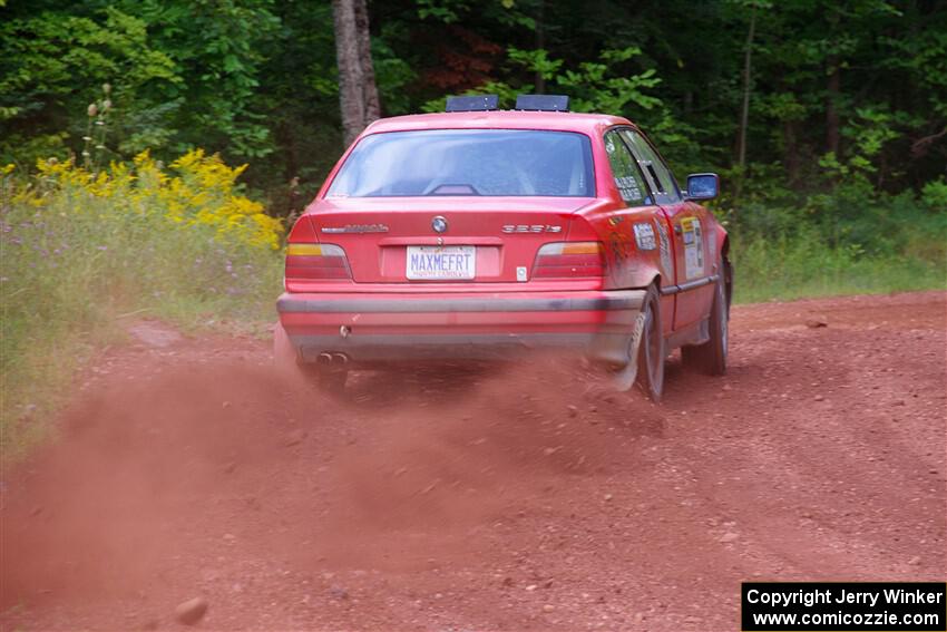 Barry Pilcher / Josh Pilcher BMW 325is on SS3, Norway North I.